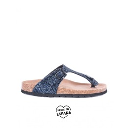 AUTENTI Sandalias Bio Glitter Marino