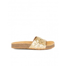 Sandalias Bio Corazones Doradas PERA LIMONERA