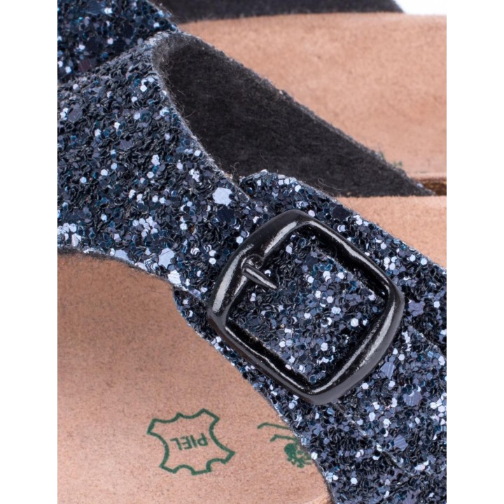 AUTENTI Sandalias Bio Glitter Marino