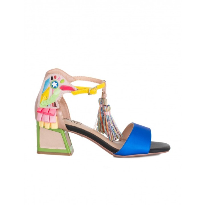 EXe Sandalias Fiesta Loro Azules