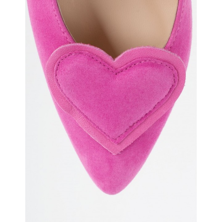 Salones Destalonados Corazon Fucsia PERA LIMONERA
