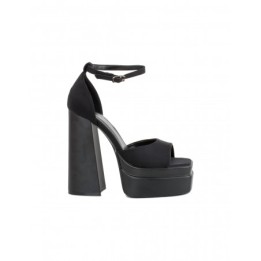 Sandalias Plataforma Puntera Cuadrada Negro