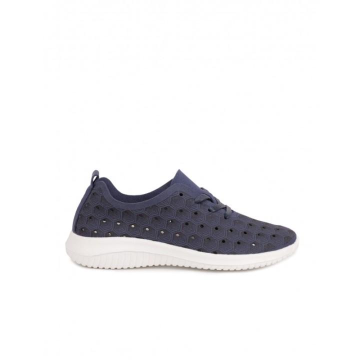 ECOLIGEROS Zapatillas Vestir Caladas Azules