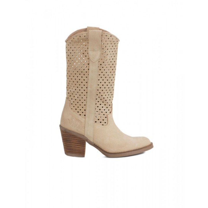 Botas Camperas Caladas Corazon Taupe PERA LIMONERA
