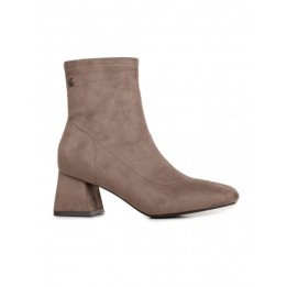 XTI Botines Veganos Tacon Cuadrado Taupe