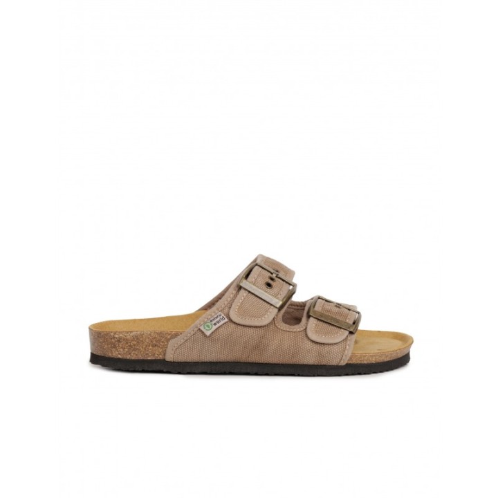 NATURAL WORLD Sandalias Bio Tela Marron