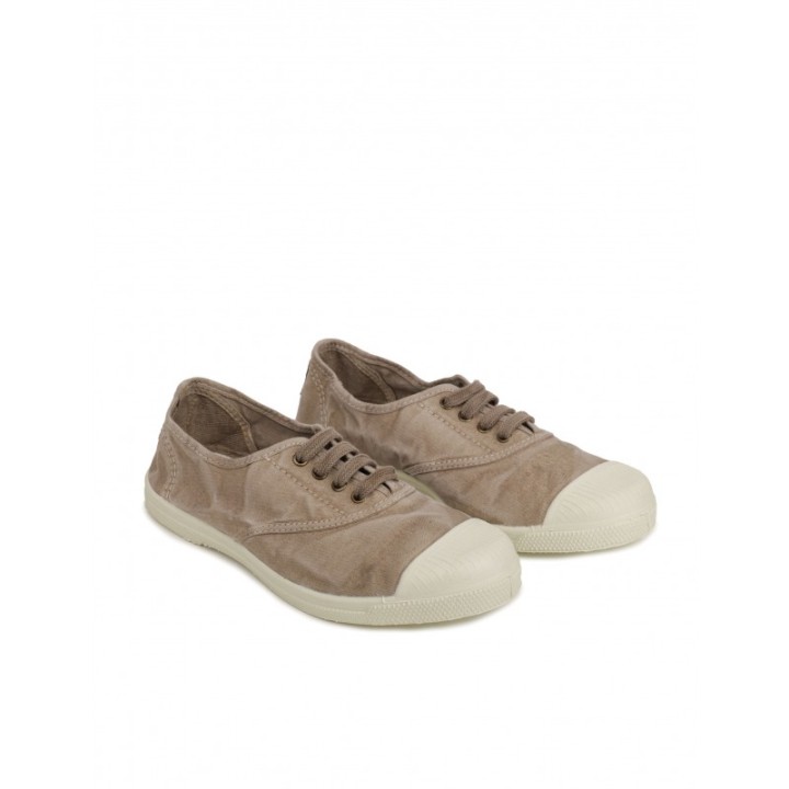 NATURAL WORLD Zapatillas Lona Puntera Beige