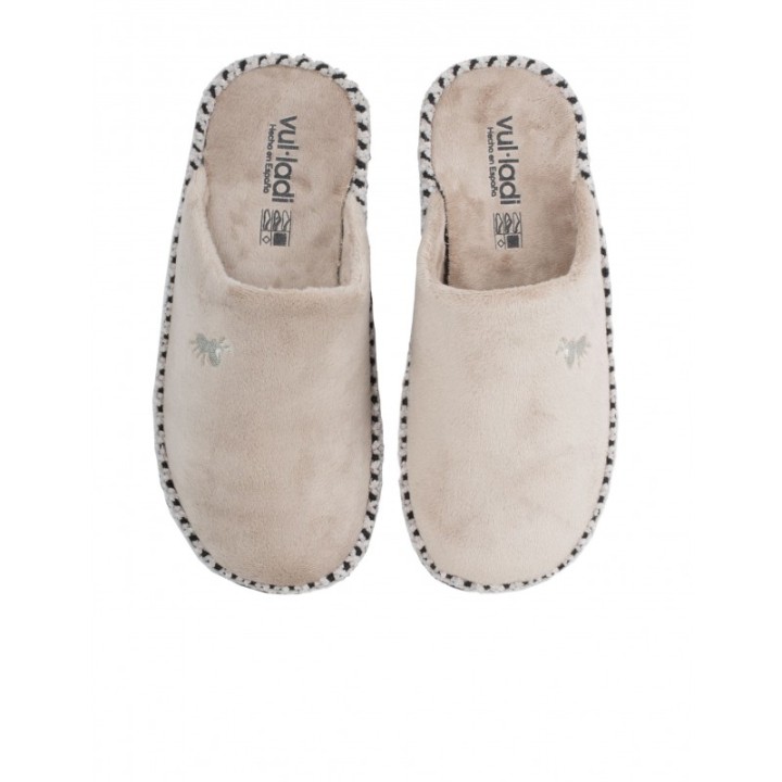 VULLADI Zapatillas Casa Lisas Taupe