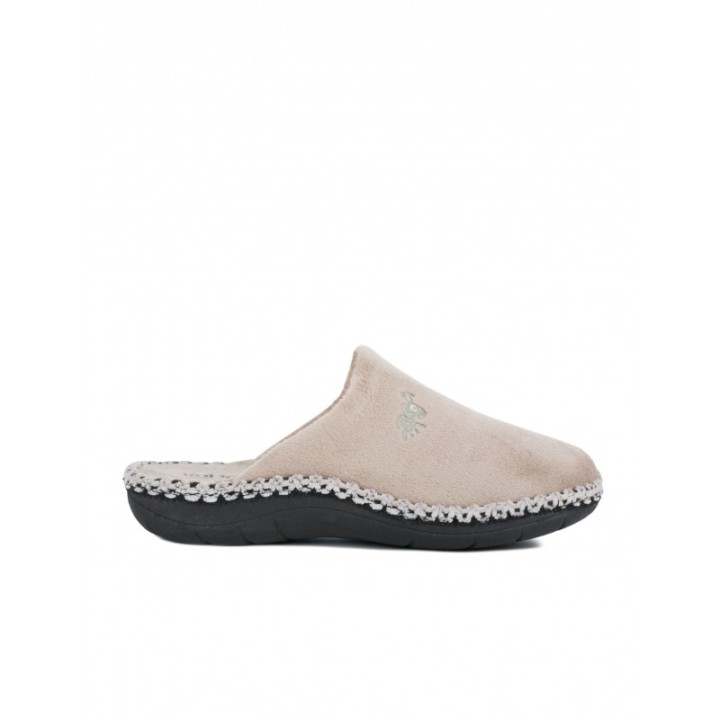 VULLADI Zapatillas Casa Lisas Taupe