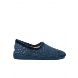 Zapatillas Casa Cerradas Brillos Azules