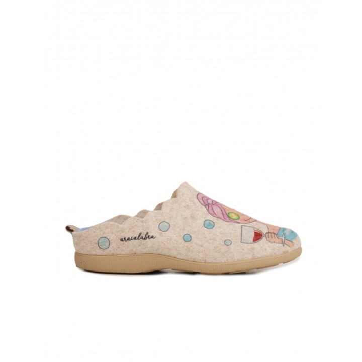 Zapatillas Casa Fieltro Sola en Casa
