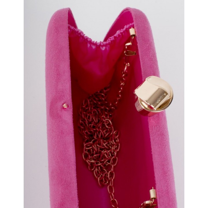Clutch Fiesta Redondeado Fucsia