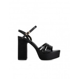 Sandalias Fiesta Plataforma Negras