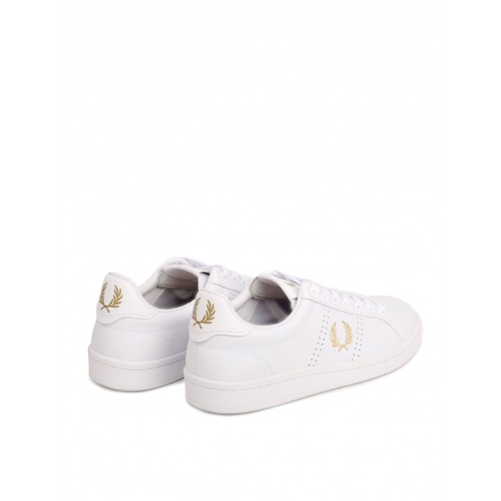 FRED PERRY Zapatillas Blancas Logo Dorado