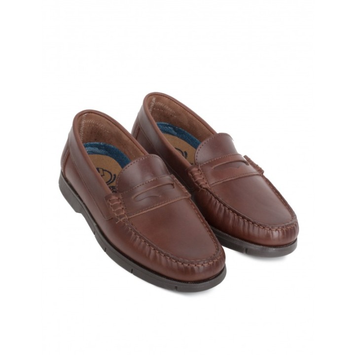 Mocasines Piel Cordones Marrones PERA LIMONERA