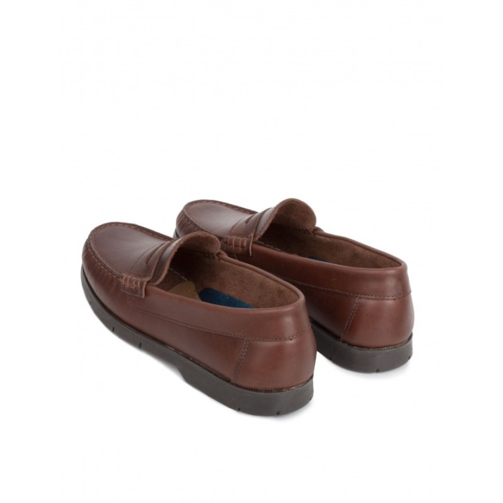 Mocasines Piel Cordones Marrones PERA LIMONERA