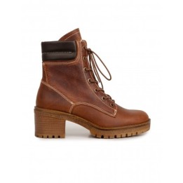 Botas Cordones Suela Track Cuero PERA LIMONERA