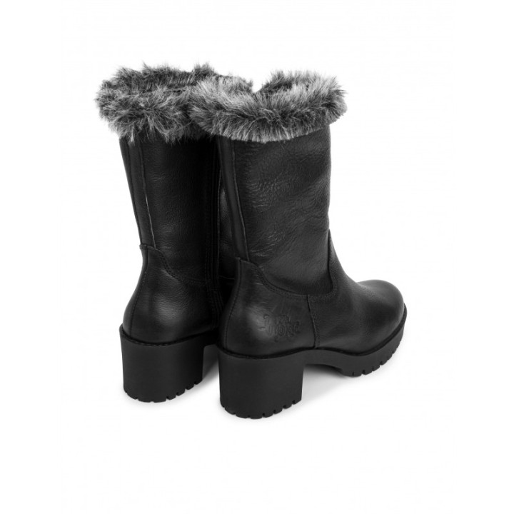 Botas Piel Tacon Track Negras PERA LIMONERA
