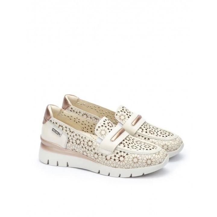 PIKOLINOS Mocasines Calados Beige