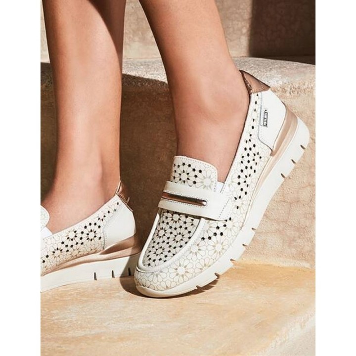 PIKOLINOS Mocasines Calados Beige