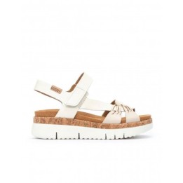 PIKOLINOS Sandalias Tiras Beige Plataforma
