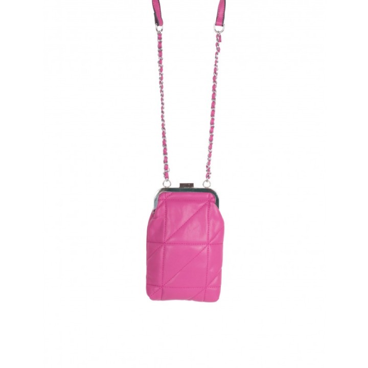 Bolso Porta Movil Acolchado Fucsia