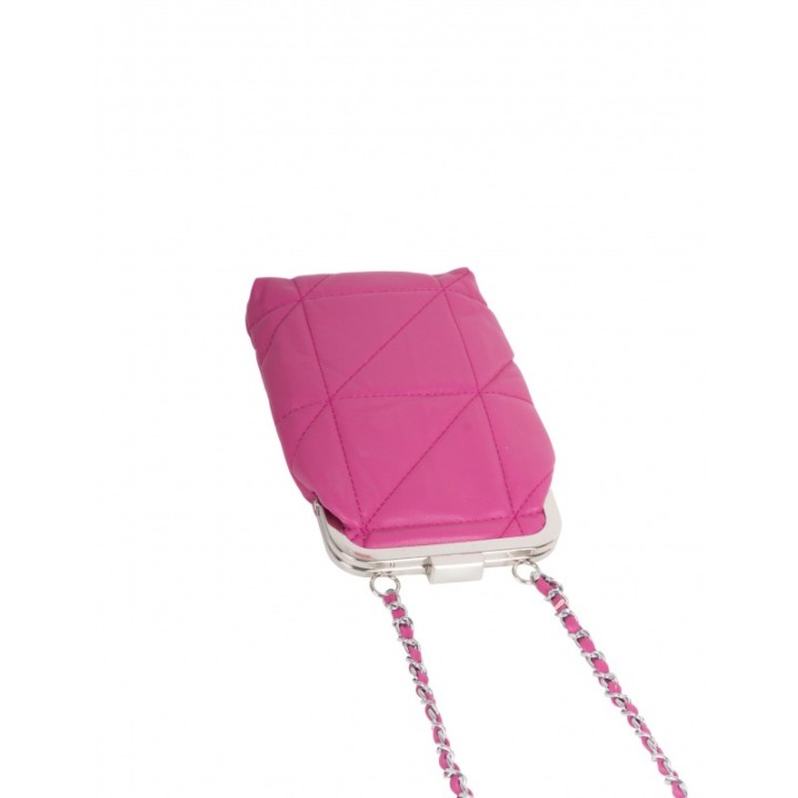 Bolso Porta Movil Acolchado Fucsia