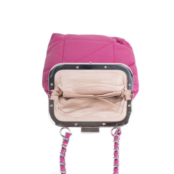 Bolso Porta Movil Acolchado Fucsia
