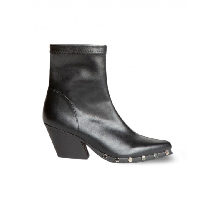 Botines Cowboy Tachuelas Negro