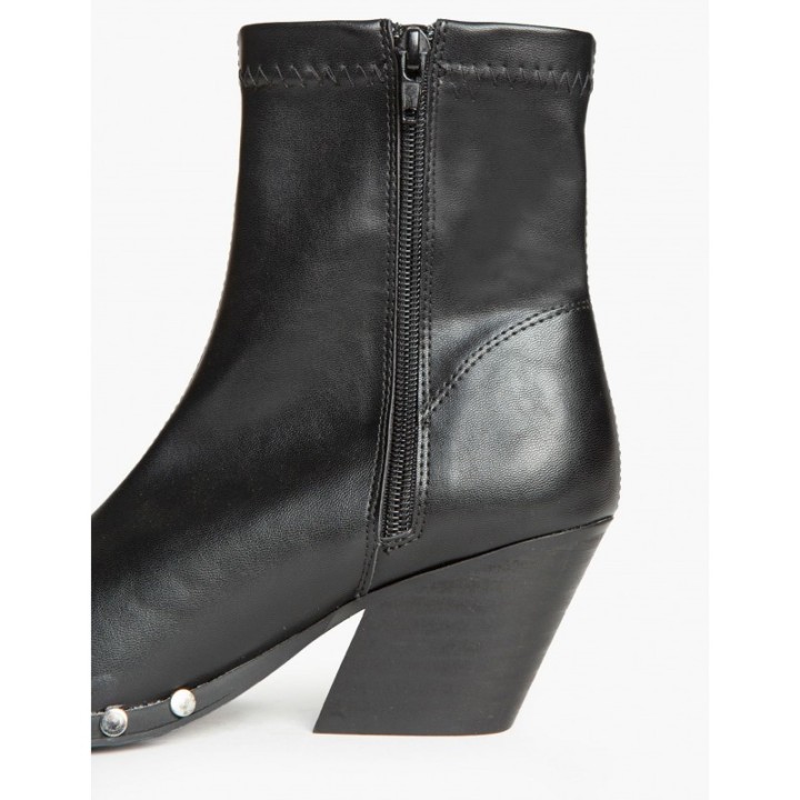 Botines Cowboy Tachuelas Negro