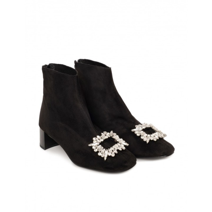 Botines Tacon Cuadrado Joya
