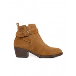 Botines Tacon Impermeables Hebilla Cuero