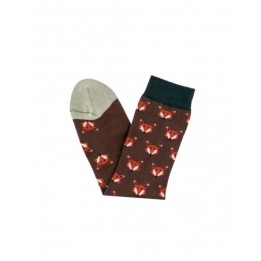 NATURAL WORLD Calcetines Veganos Zorro Marron