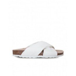 AUTENTI Sandalias Bio Tiras Acolchadas Blancas