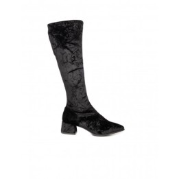 Botas Altas Terciopelo Negras PERA LIMONERA