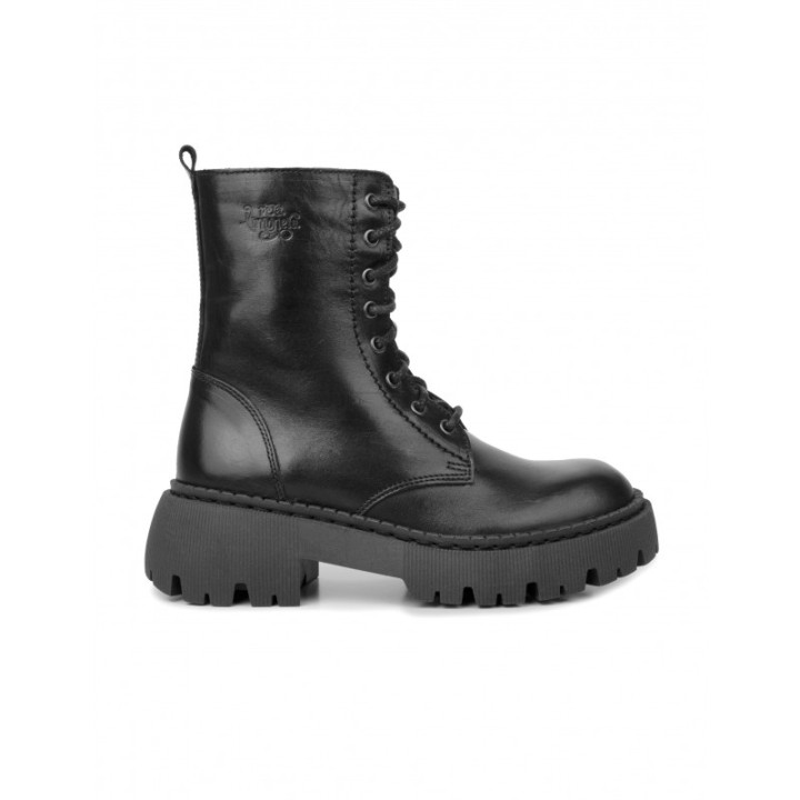 Botas Militares Plataforma Track Negras PERA LIMONERA