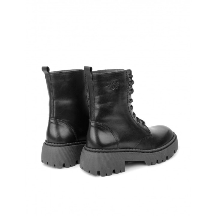 Botas Militares Plataforma Track Negras PERA LIMONERA
