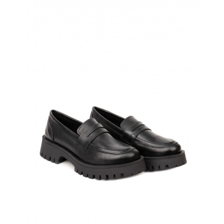 Mocasines Piel Negros PERA LIMONERA