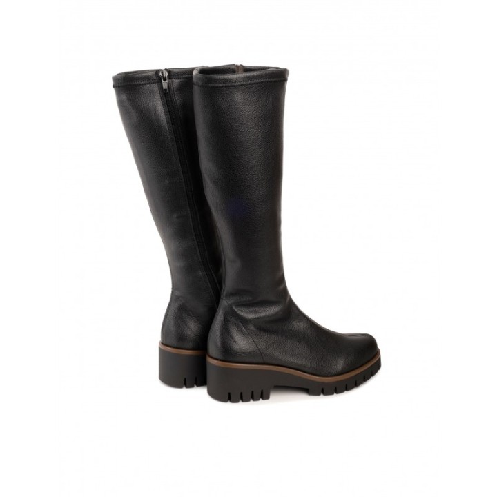 Botas Altas Suela Track Piel Negras PERA LIMONERA