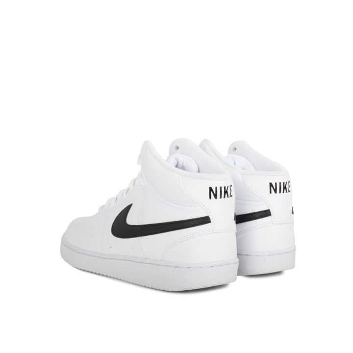 NIKE Court Vision Mid Next Nature Blancas Logo Negro