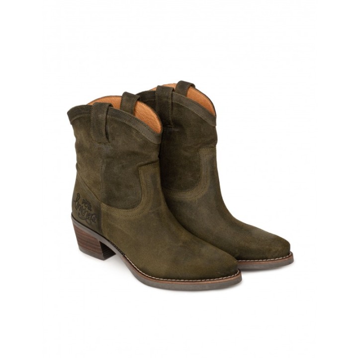 Botas Camperas Cana Baja Verdes PERA LIMONERA