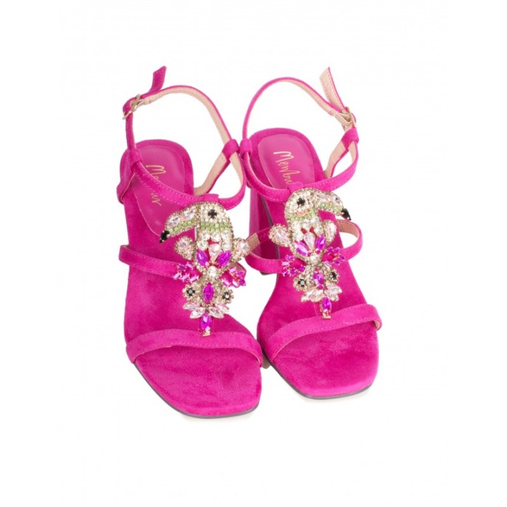 MENBUR Sandalias Loro Fucsia