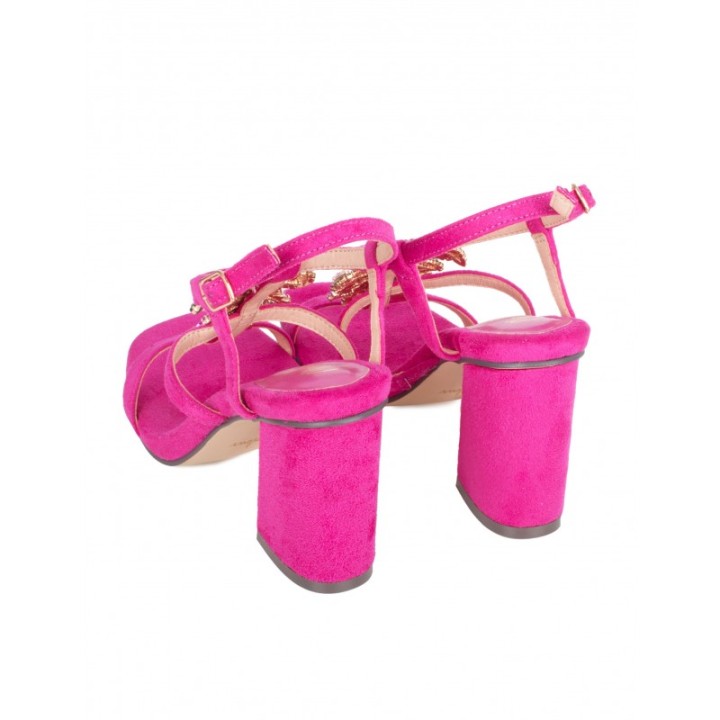 MENBUR Sandalias Loro Fucsia