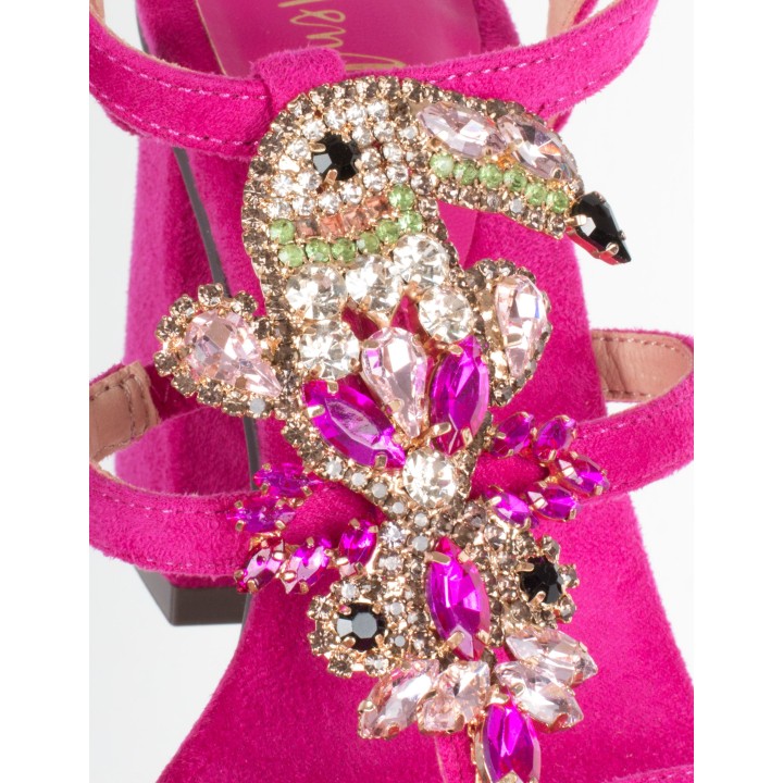 MENBUR Sandalias Loro Fucsia