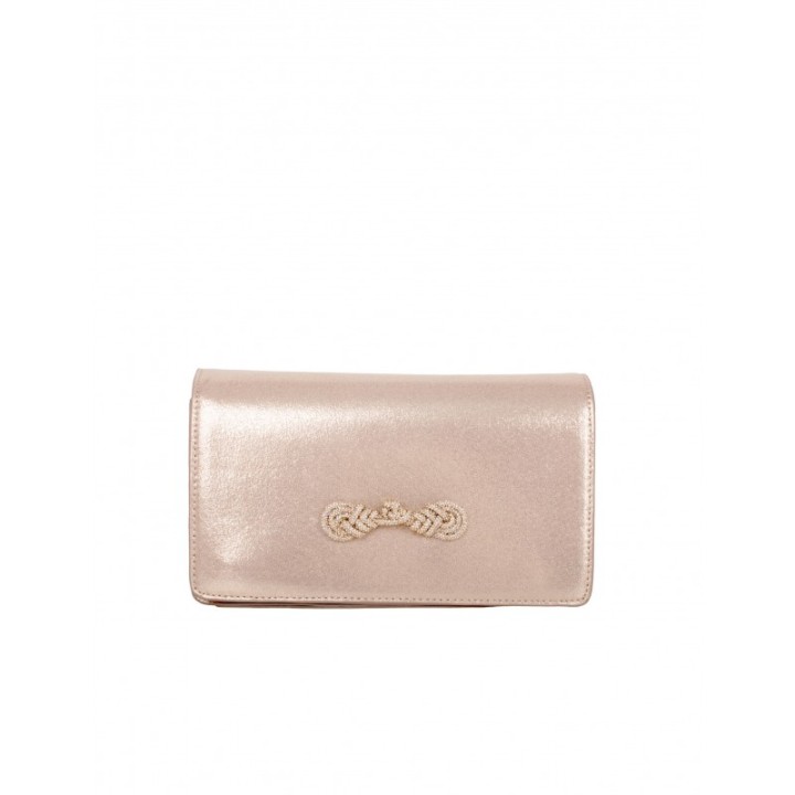 MENBUR Bolso Fiesta Oro Rosa