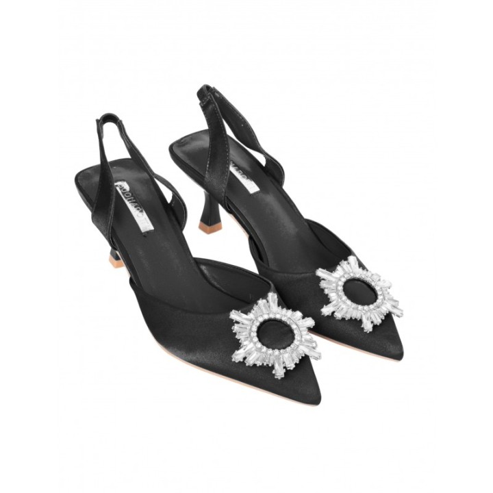 Zapatos Destalonados Joya Negros
