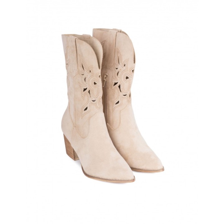 Botas Camperas Tacon Caladas