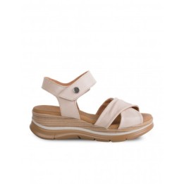 PAULA URBAN Sandalias Cuna Tiras Cruzadas Beige