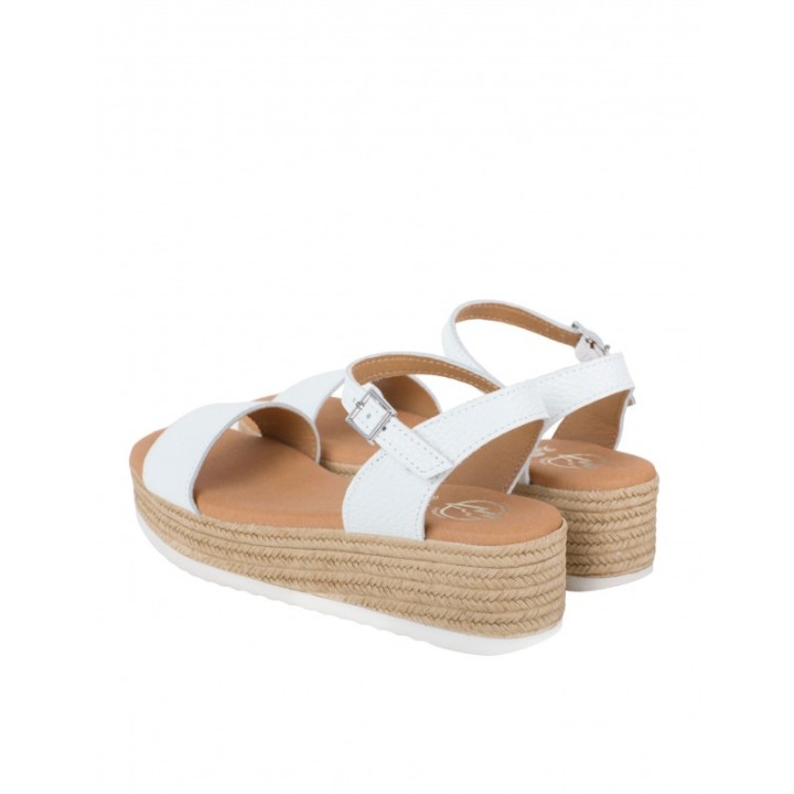 Sandalias Cuna Piel Blancas PERA LIMONERA