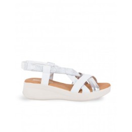 Sandalias Tiras Tubulares Blancas PERA LIMONERA